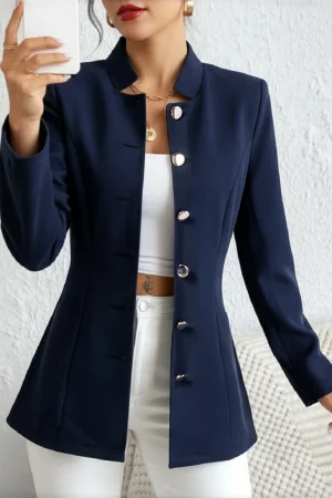 Elegant Single Breasted Womens Blazer For Autumn Winter Season Daily Commute Holiday Party Gathering Formal Casual Suit Jacket