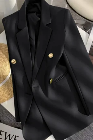 Small suit jacket spring autumn new fashion Korean version temperament loose college style suit women's blouse tide